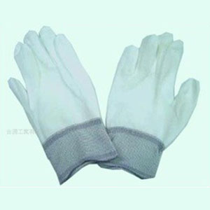 供应防静电手掌涂PU尼龙手套，装配手套