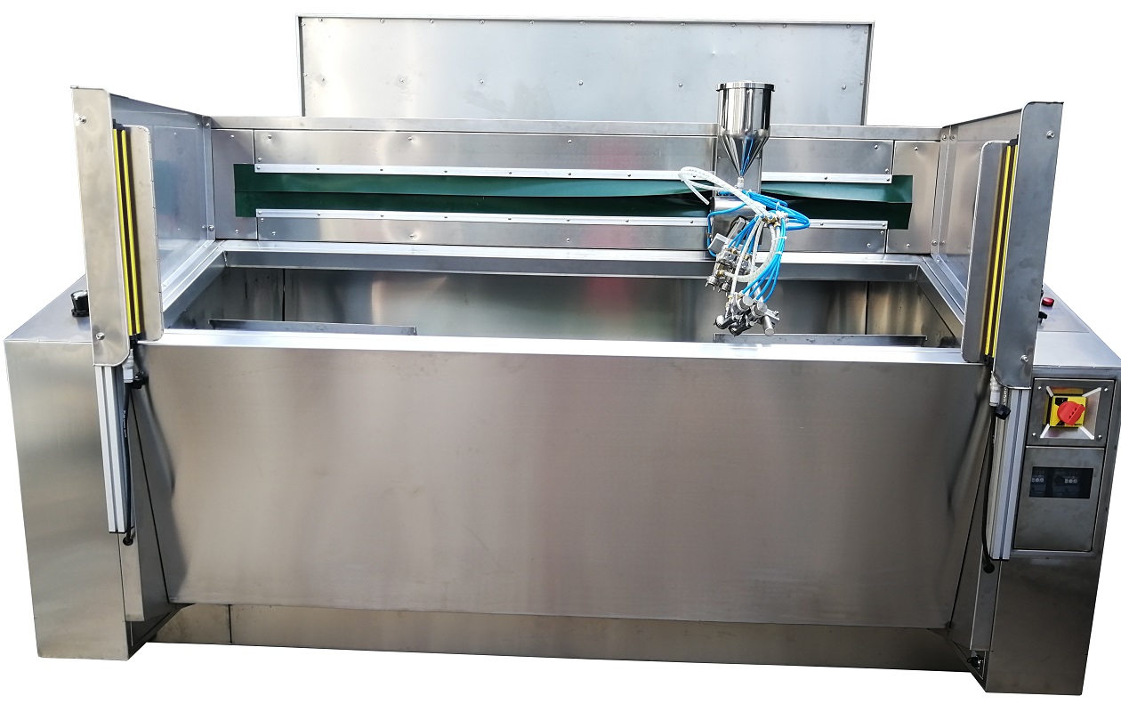 不鏽鋼自動噴油櫃正面