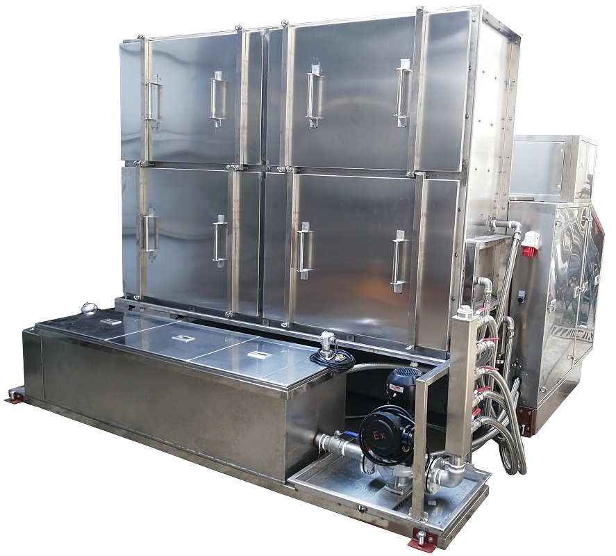 不鏽鋼自動噴油櫃背面